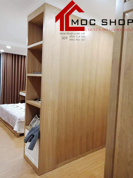 tủ áo gỗ sồi tự nhiên 